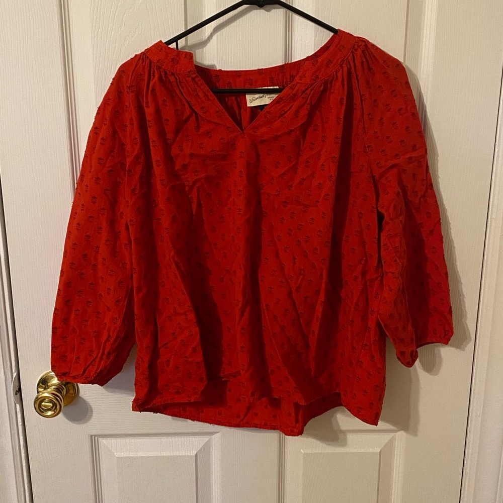 Universal Thread Embroidered Blouse- Women’s Small